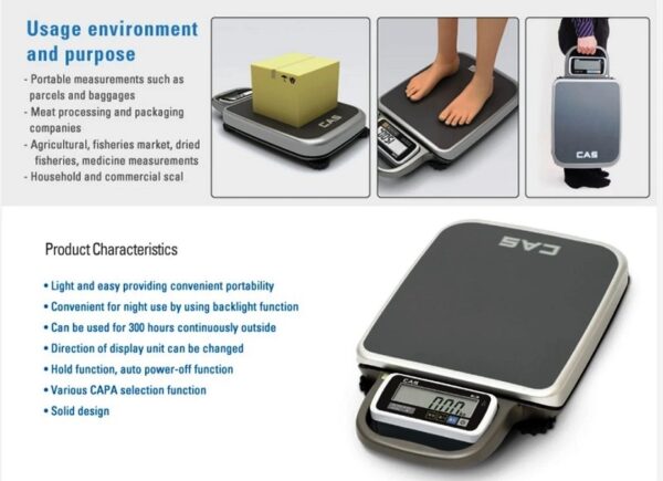 CAS PB - Portable Platform Bench Scale - 60 Kg, 200 Kg - Image 6