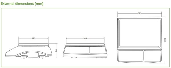 SENS™ Digital Weighing Scale - ST1 (3, 6, 15, 30 kg) - Image 4