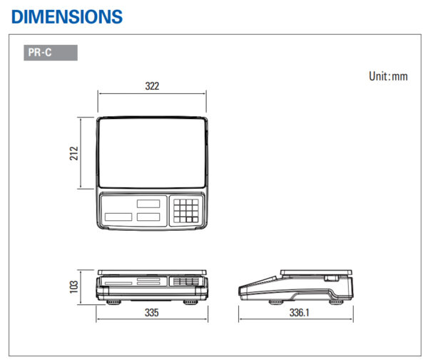 CAS PR-C - Counting & Weighing Scale - Range: 3~30 kg - Image 3
