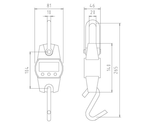 SENS L Series - 50 Kg, 150 Kg, 300 Kg - Hanging and Crane Scale - Image 4