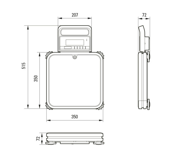 CAS PBII - Portable Platform Bench Scale - 60 Kg, 150 Kg - Image 7