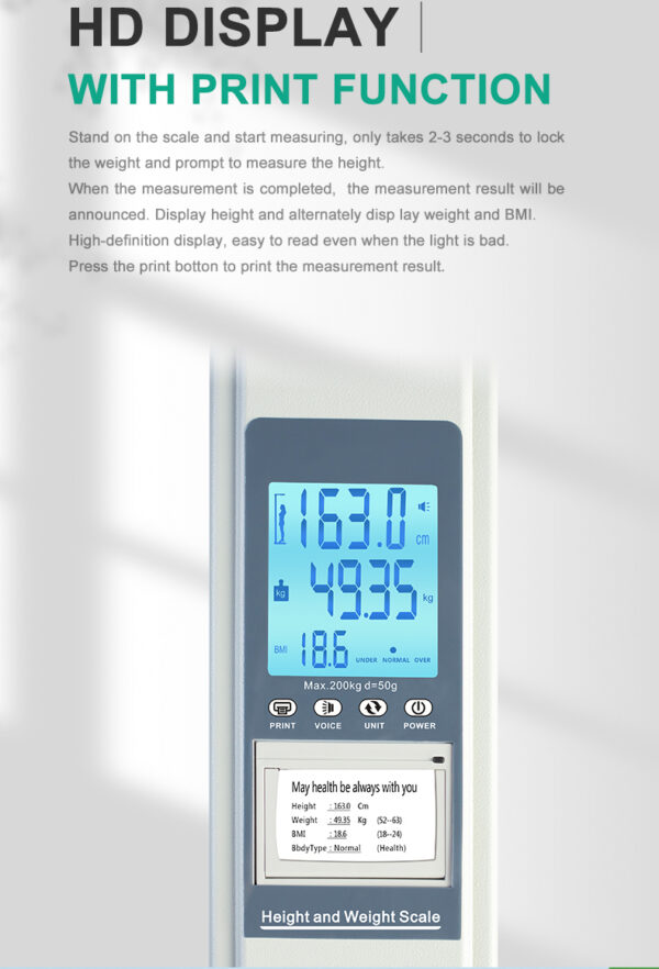 Metra H08 - BMI weight and height scale - Image 5