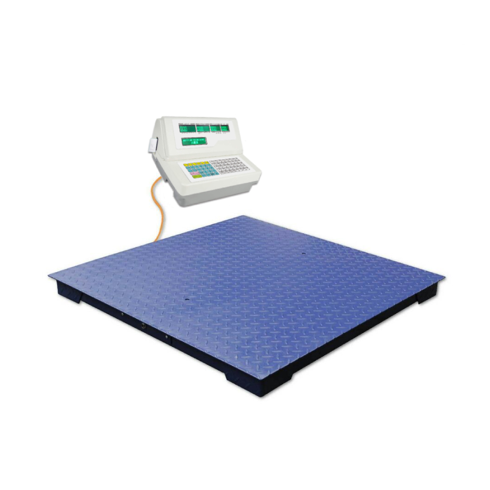 Industrial Heavy Duty Floor Pallet Scale 1x1M 3000Kg With RS232 Interface